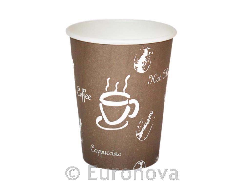 Coffee to go lonček / 360ml / 80mm / rjavi / 50kos