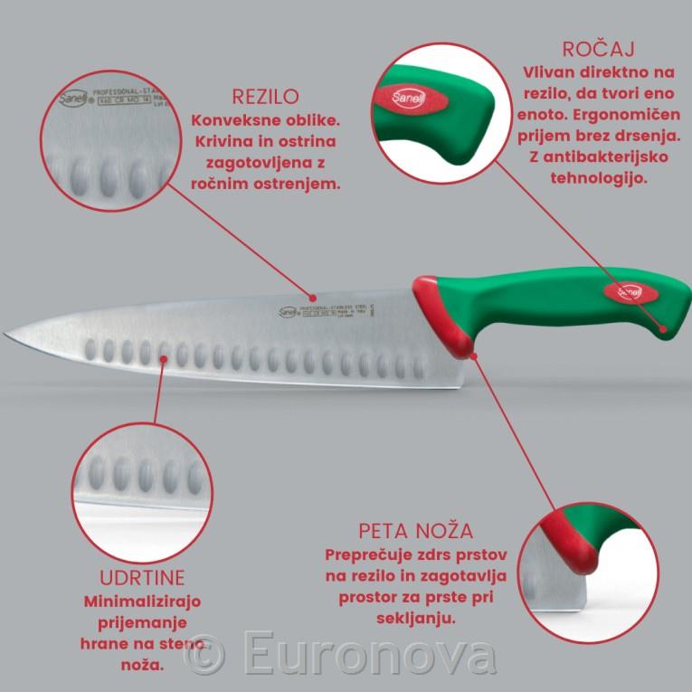 Mesarski nož / 18cm / scimitar / Biomaster