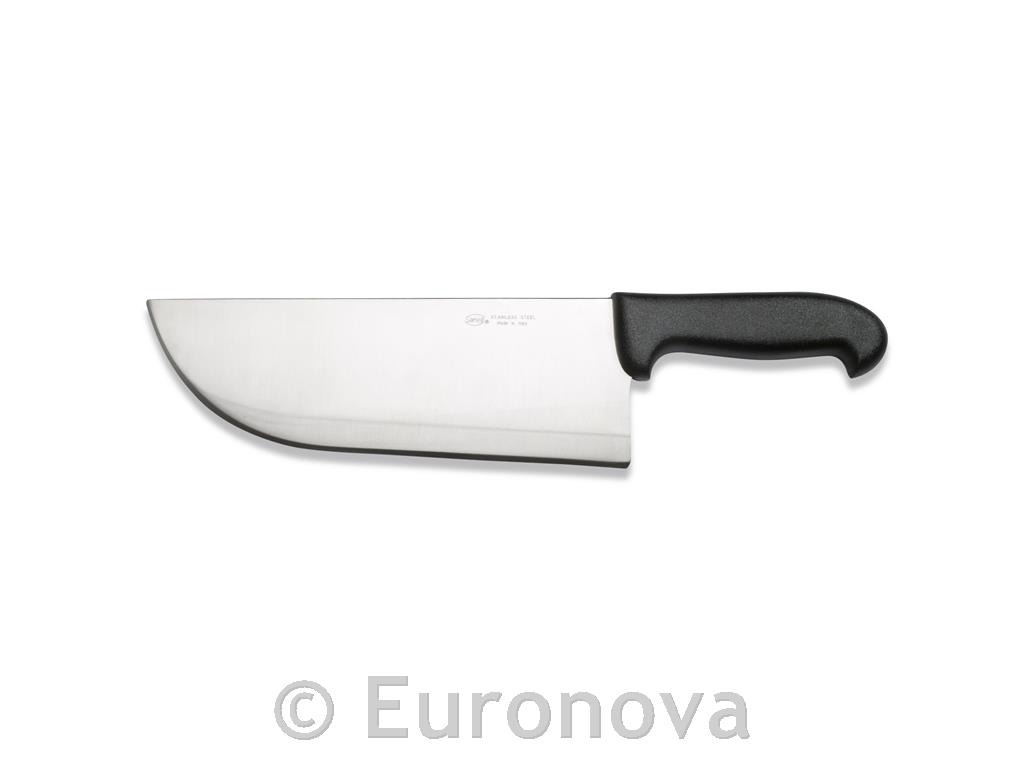 Mesarski nož / 28cm / črn / Skin