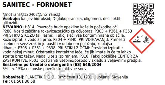 Čistilo za pečico Fornonet / 750ml