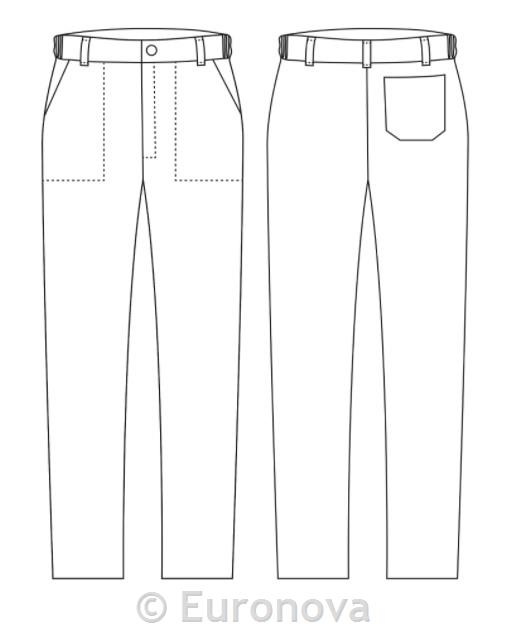 Kuharske hlače / Evo / gessato / XL