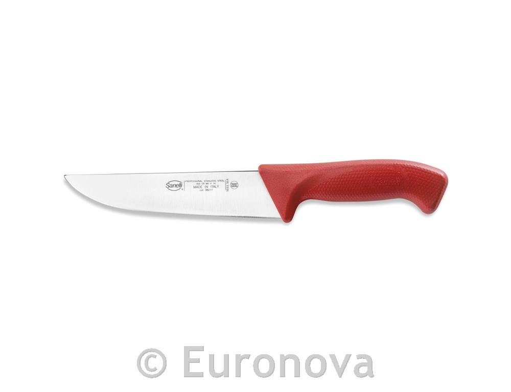 Mesarski nož / 18cm / rdeč / Skin