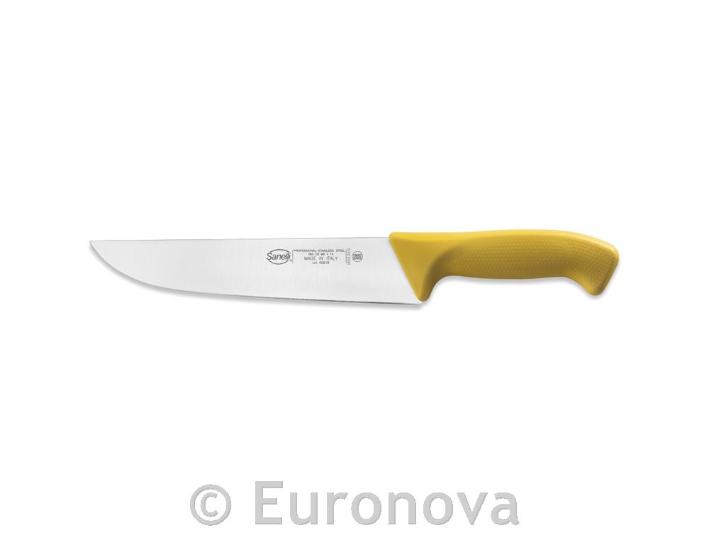 Mesarski nož / 22cm / rumen / Skin