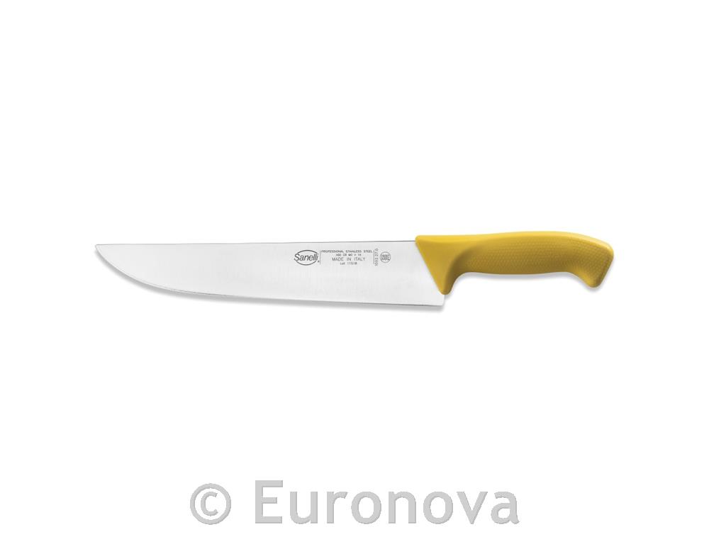 Mesarski nož / 27cm / rumen / Skin