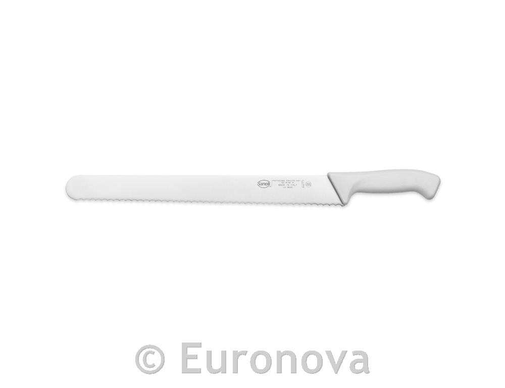 Nož za kruh in pecivo / 37cm / bel / Skin