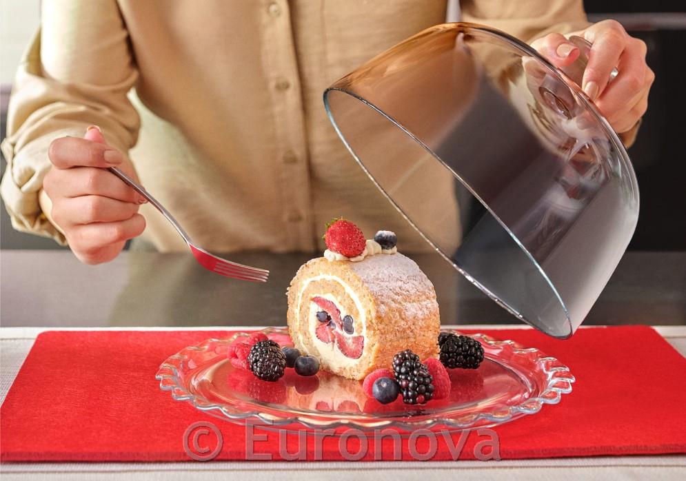 Krožnik za torto Patisserie / s pokrovom / 27cm